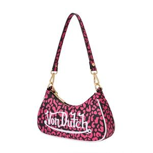 Von Dutch | Hot Pink Cheetah Shoulder Purse Bag